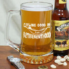 Retirement Glass Beer Mug